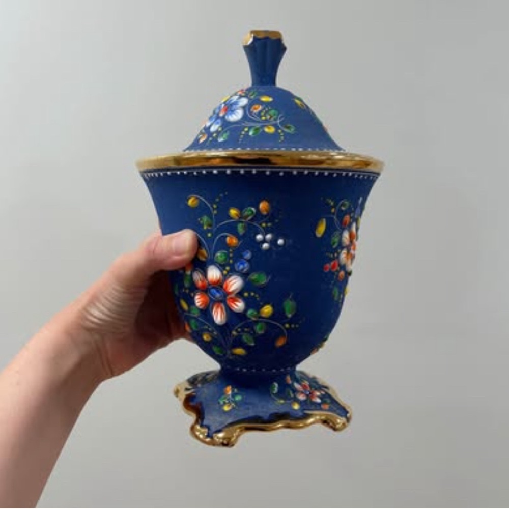 Vintage Elpa Alcobaca Lidded Jar
